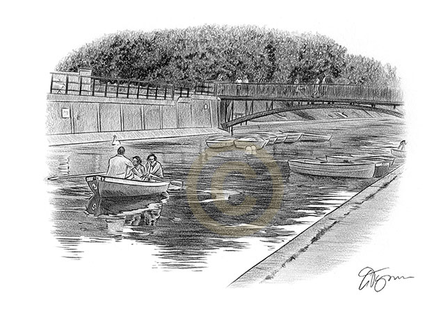 Pencil drawing commission of Hythe